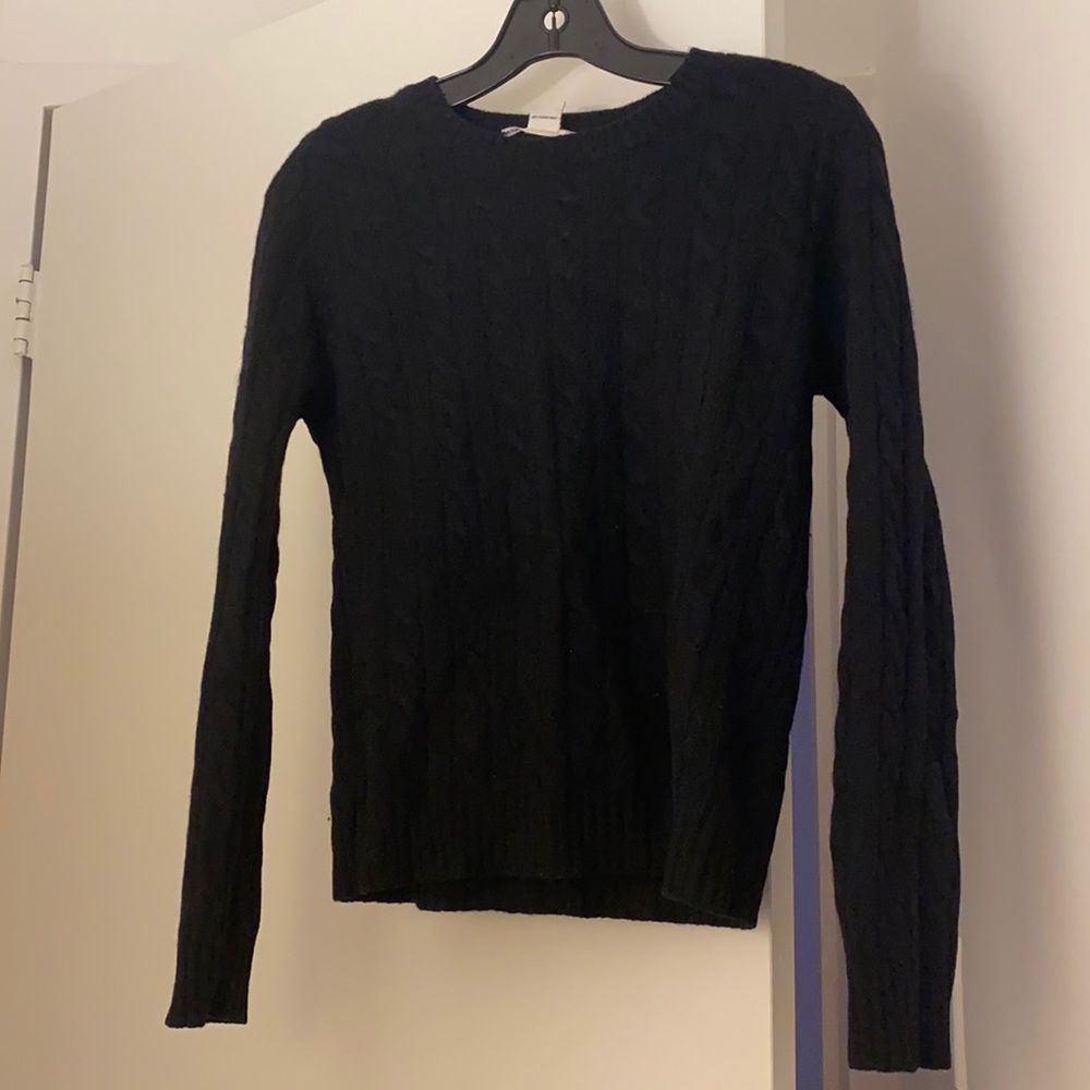 Black 100% Cashmere Sweater